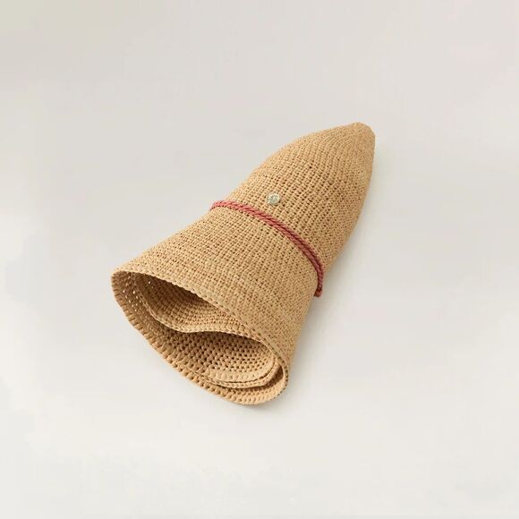 Helen Kaminski Lux Handmade Crochet Sun Hat in Pink and Tan - Preloved - Picture 10 of 10